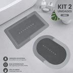 Tapete de Banheiro Premium HydraMat™ – Tecnologia 4 Camadas com Secagem Instantânea