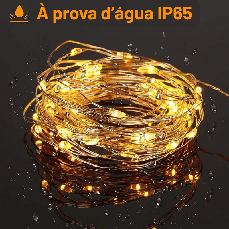 Cortina de LED Natalina 300 Luzes – 8 Efeitos Mágicos de Iluminação