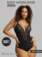 Body Modelador de Renda - FormShaper + [BRINDE EXCLUSIVO]