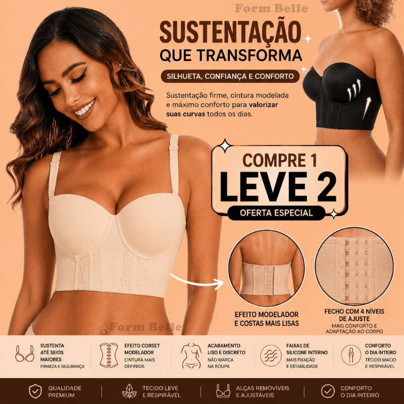 Sutiã Corset Modelador – Elegância e Sustentação [COMPRE 1 & LEVE 2]