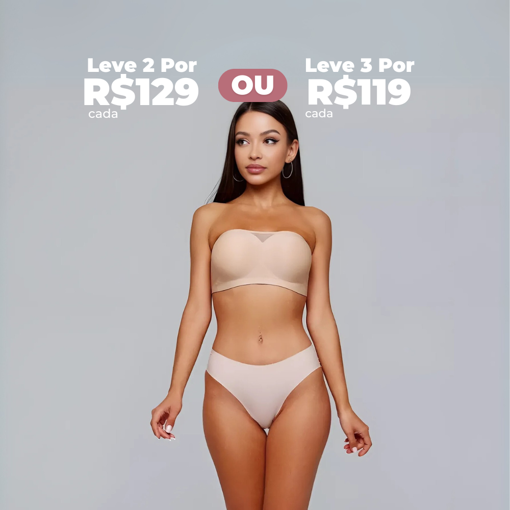 Sutiã Tomara que Caia com Bojos Removíveis - Belle Comfort