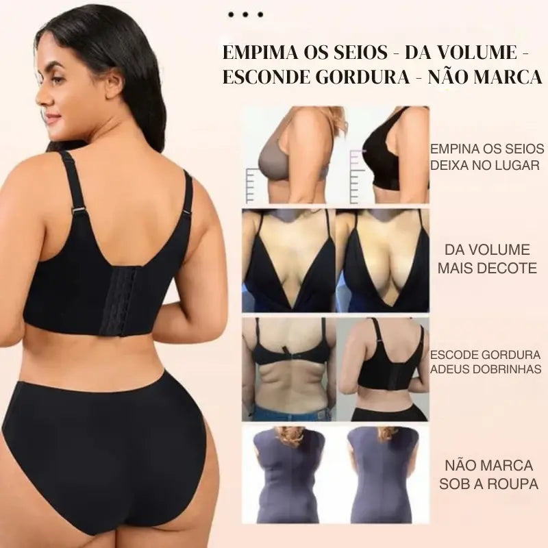 Sutiã Modelador PushUp BelleForm - Sustentação Perfeita [COMPRE 1 LEVE 2]
