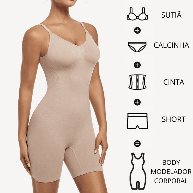 Body Modelador Corporal Belle Comfort - [COMPRE 1 LEVE 2]