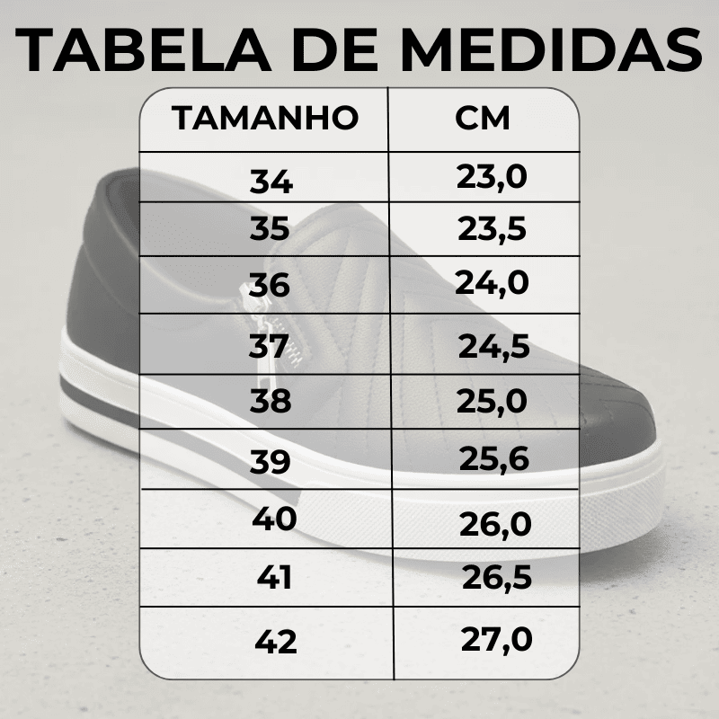 Tênis Feminino Slip On™ – Calce Fácil sem Usar as Mãos
